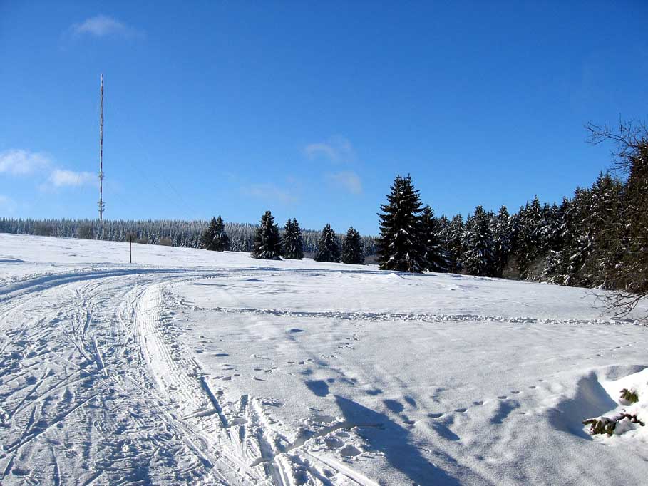 Eine verzauberte Rhönlandschaft im Schnee